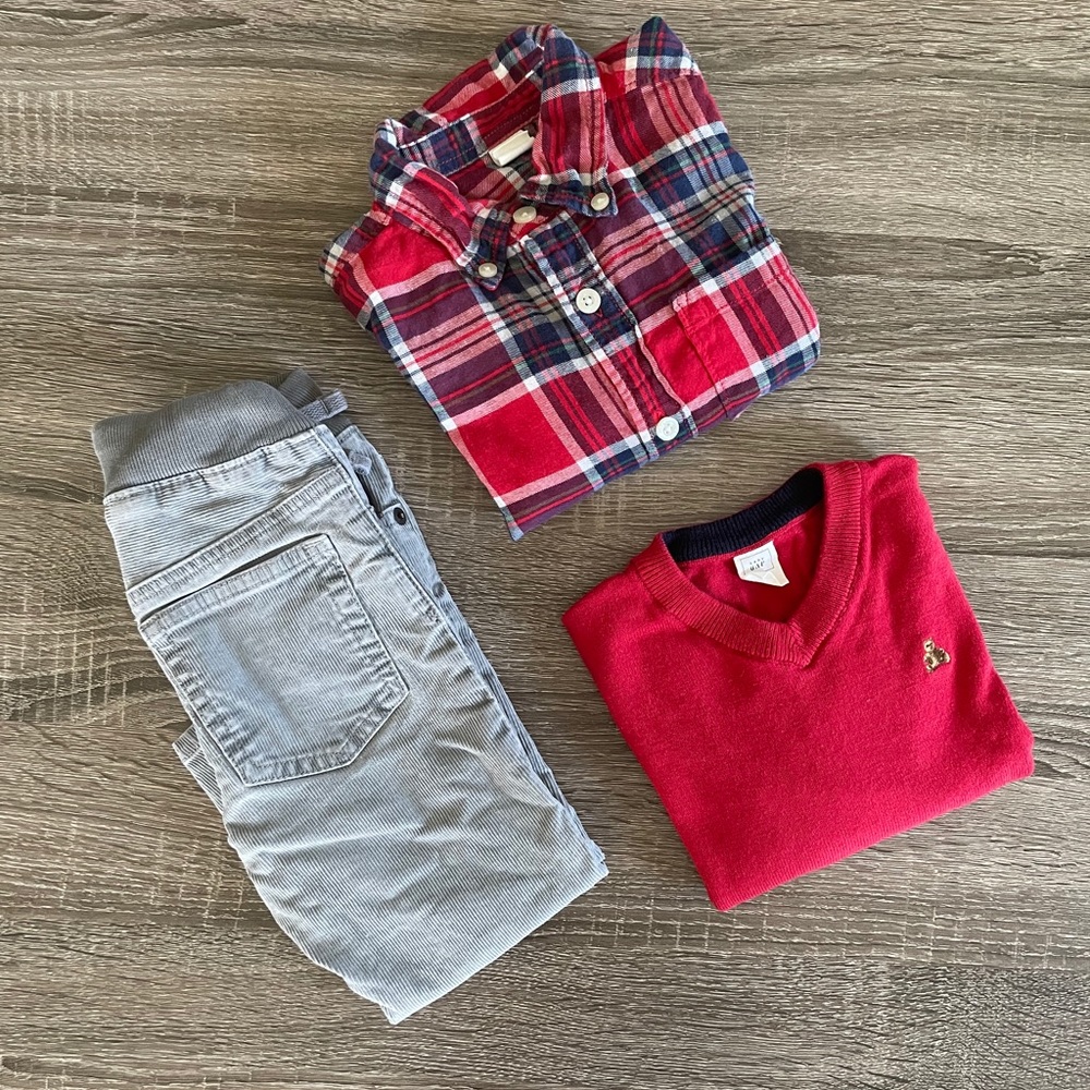 Baby Gap Toddler Boy Bundle plus shoes- great for Christmas! 2t, EUC
